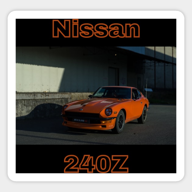 Nissan 240Z - Orange Design Sticker by Trevor1984